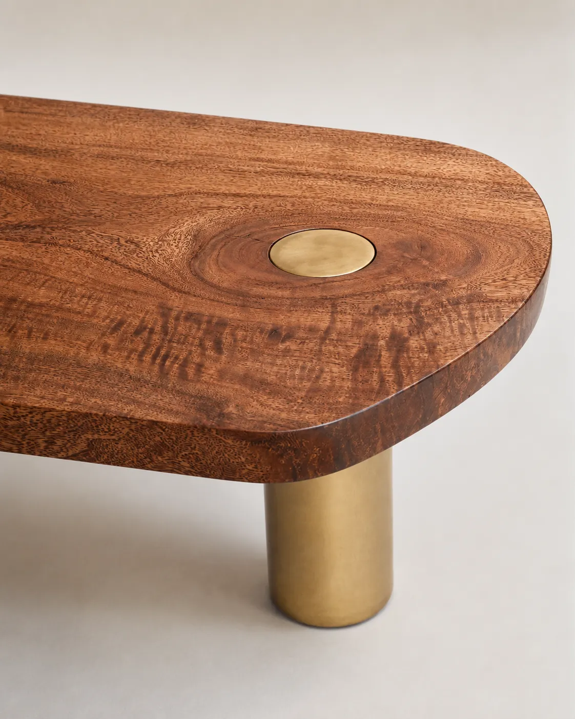 Custom wood and metal functional object.
